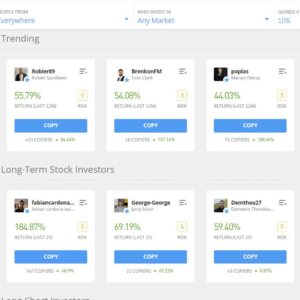 Etoro Copy Traders